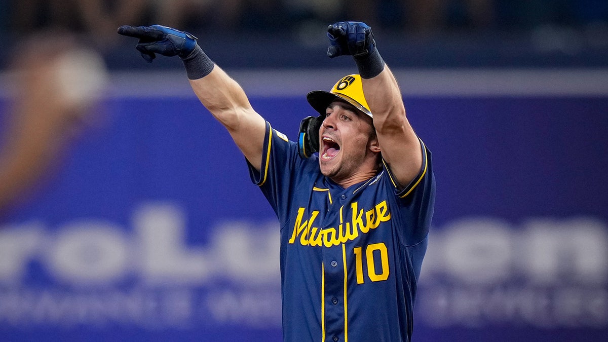 Sal Frelick celebrates