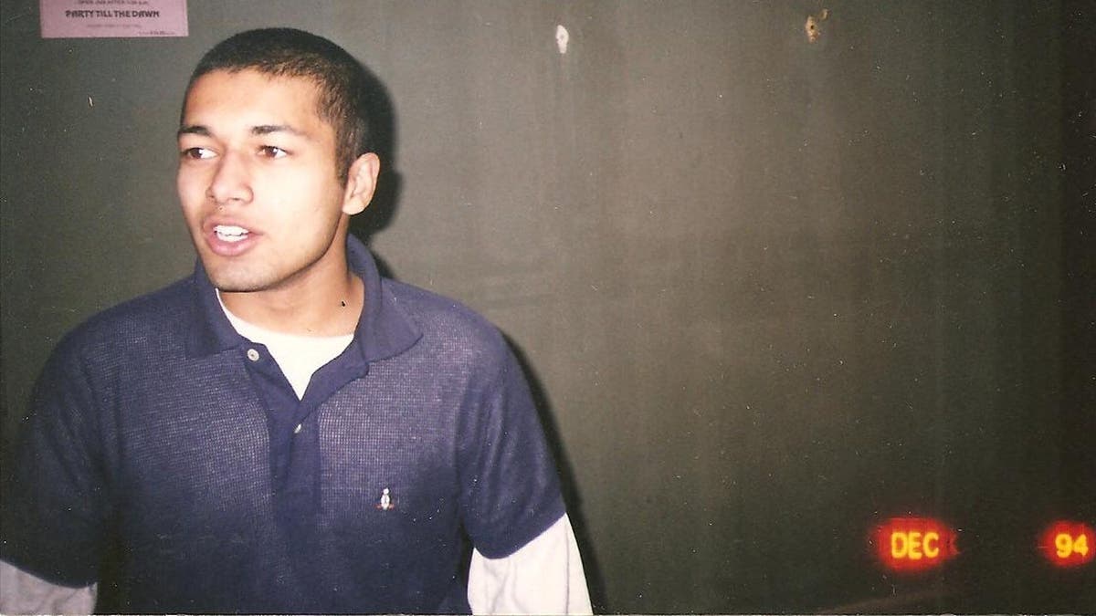 Mubin Shaikh as a teen in a portrait photo.