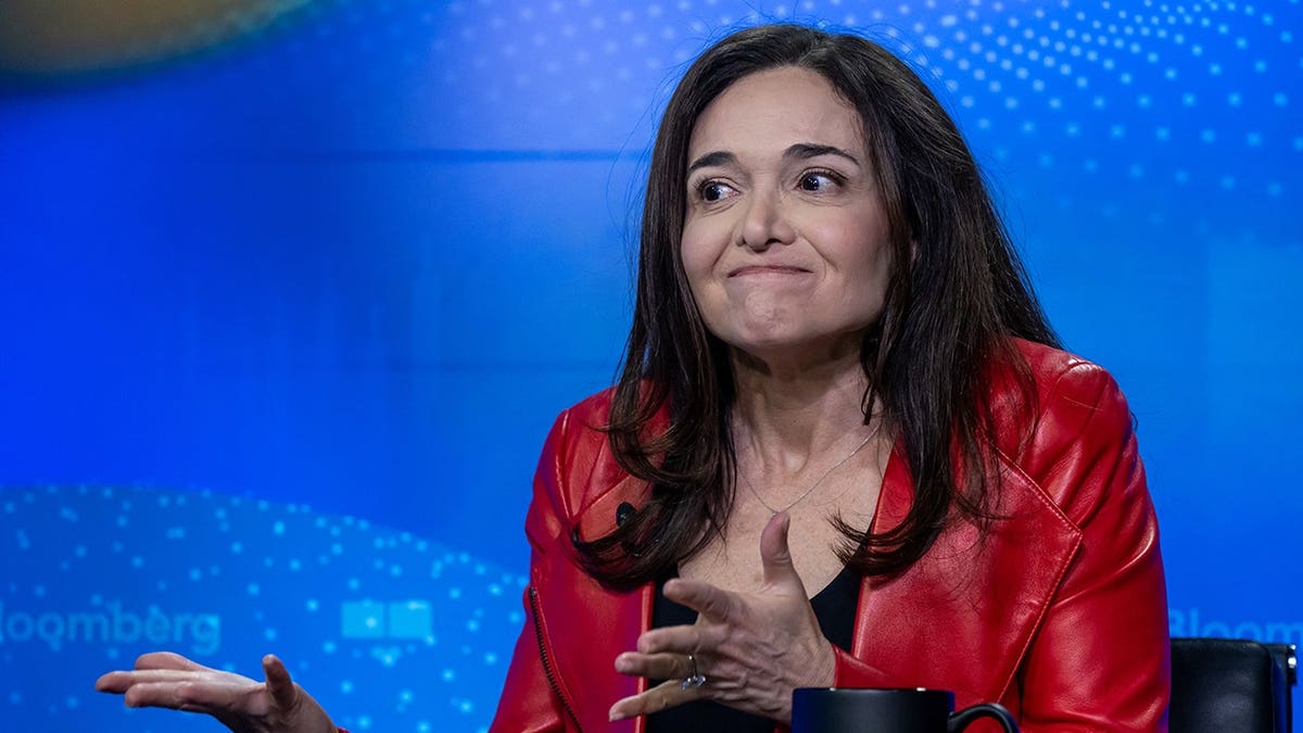 Sheryl Sandberg speaks during a Bloomberg Television interview in San Francisco.