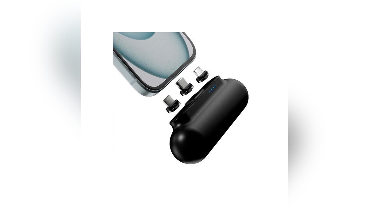 Three different connectors make this charger universal. 