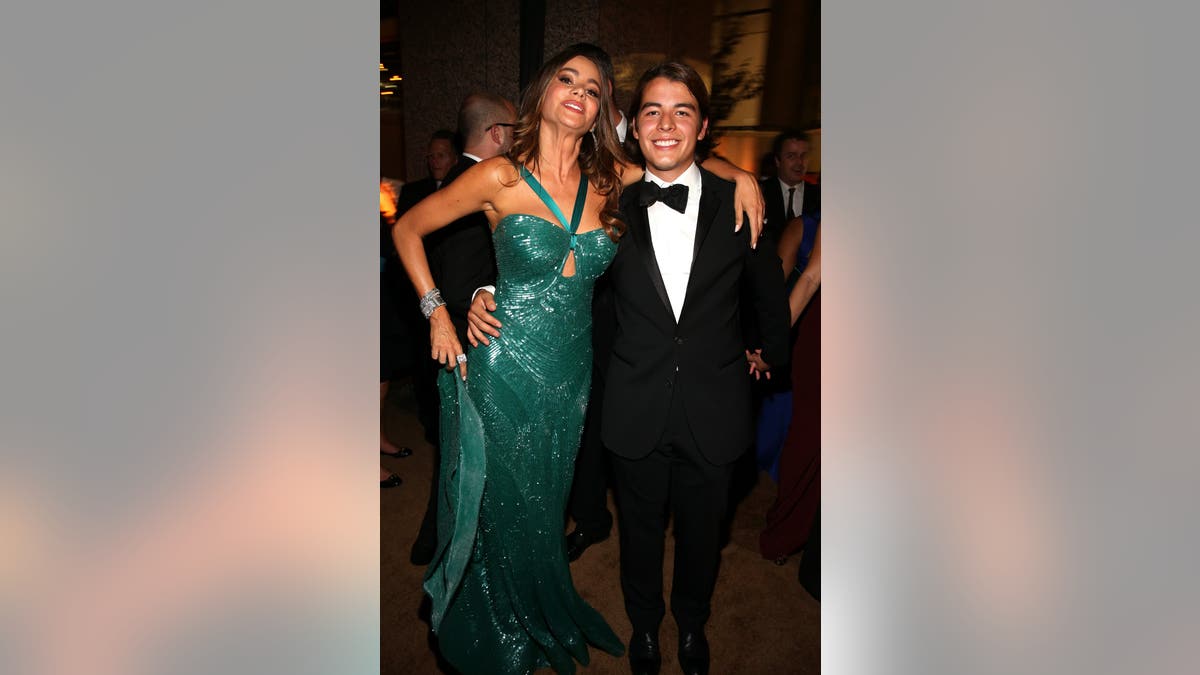 Sofia Vergara and Manolo Gonzalez attend a post-Emmy party in Los Angeles.