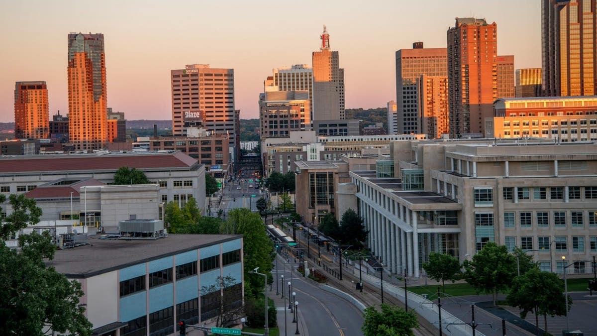 A skyline view of St. Paul, Minnesota