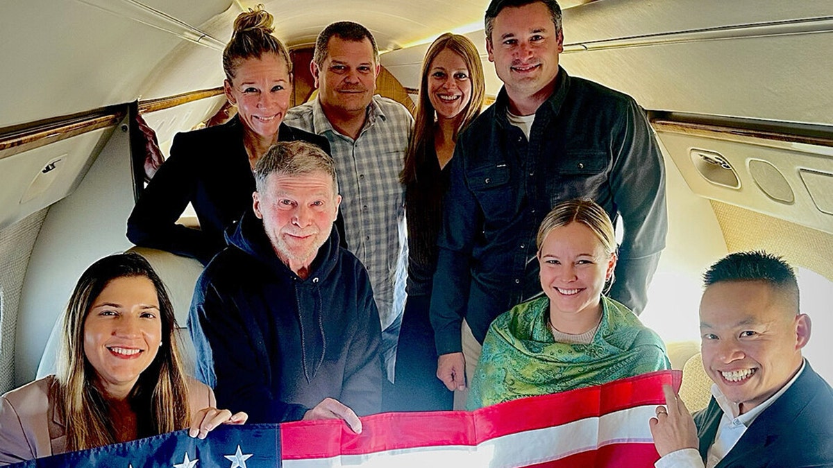 American Stephen Hubbard on plane home from Russia