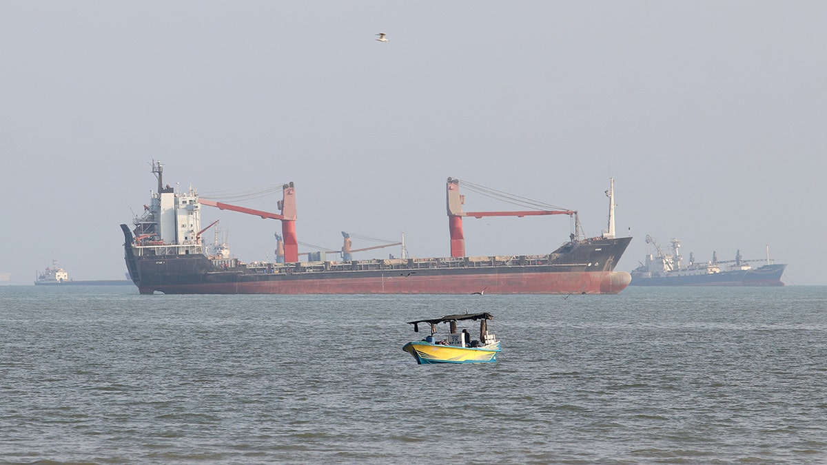 Ships in Strait of Hormuz