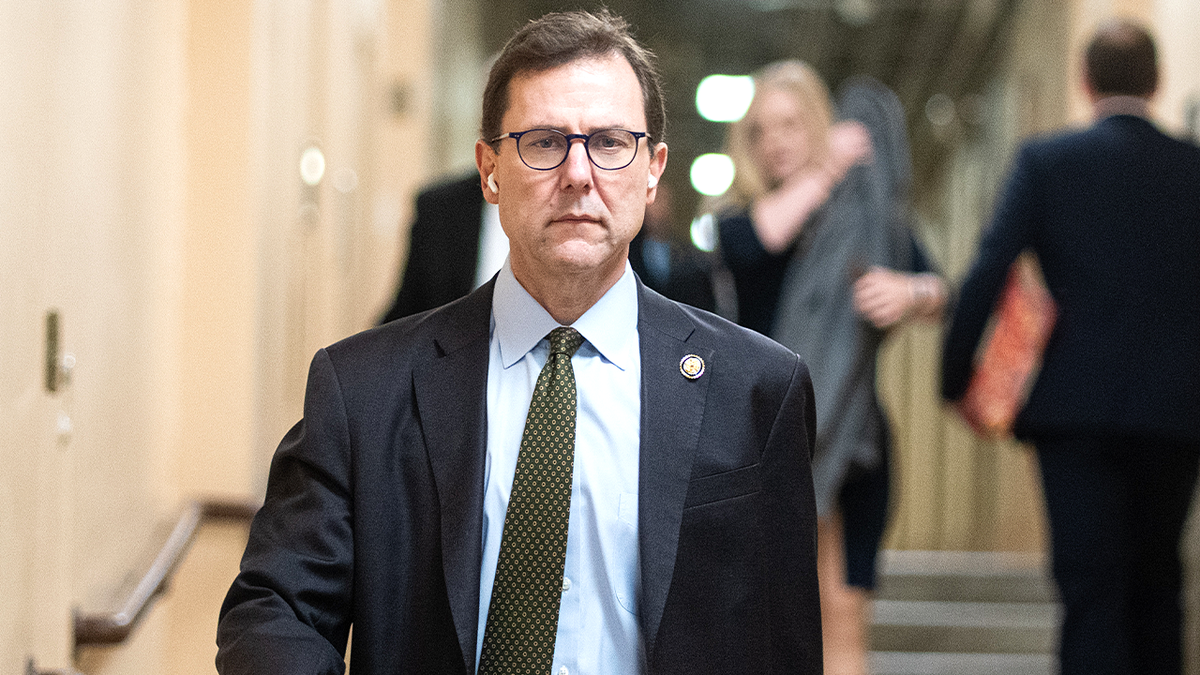 Rep. Thomas Kean Jr. arrives for House Republican meeting at U.S. Capitol.