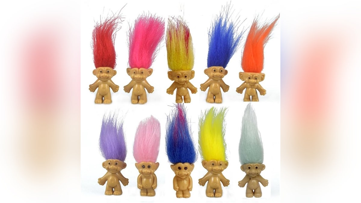 Collect these lucky troll dolls for some nostalgic fun.