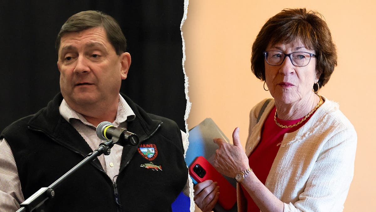 Troy Jackson, left, pictured alongside Susan Collins, right