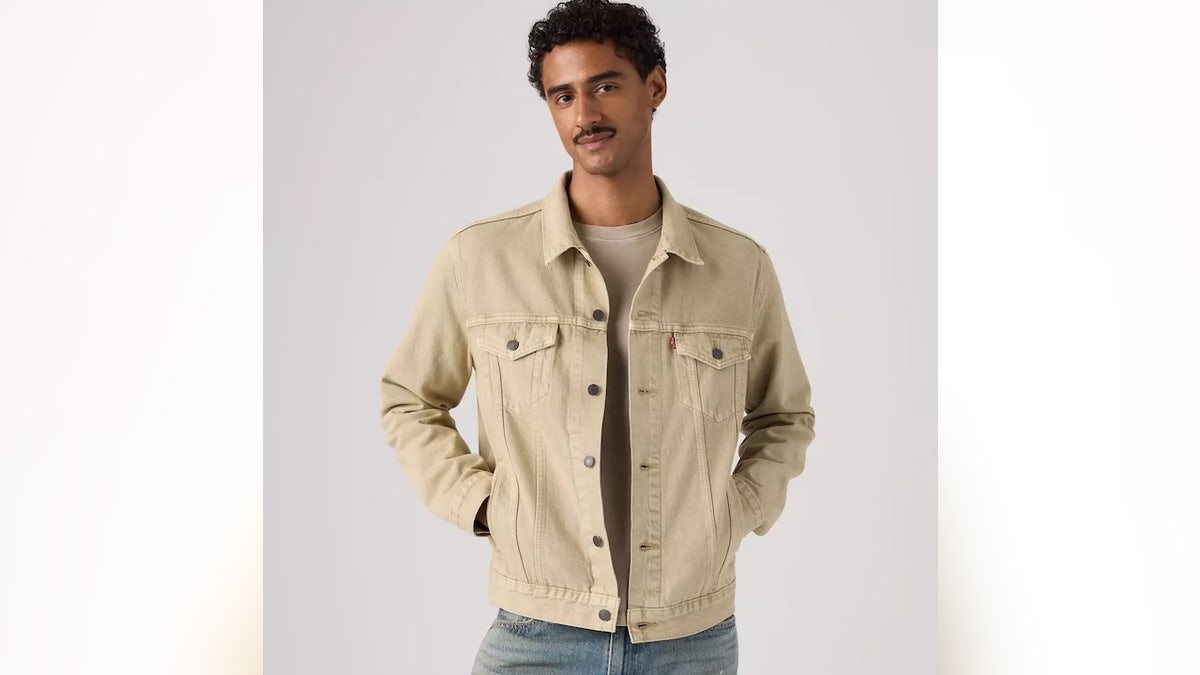 An elevated take on a classic denim jacket.