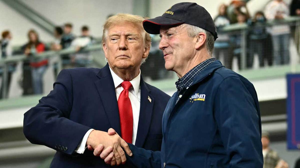 President Donald Trump and Sen. Dan Sullivan