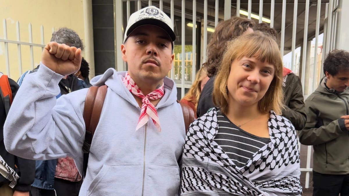 Rapper Tufawon and activist Greta Thunberg
