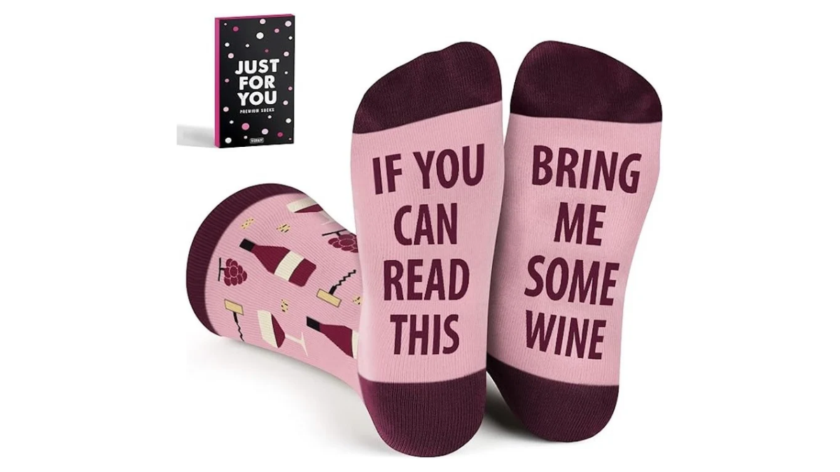 The wine enthusiast in your life needs these hilarious socks.
