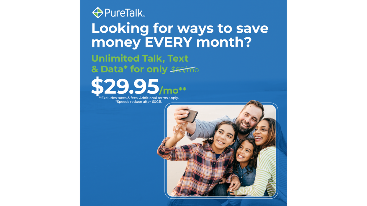 Save on your monthly phone bill with this PureTalk deal.