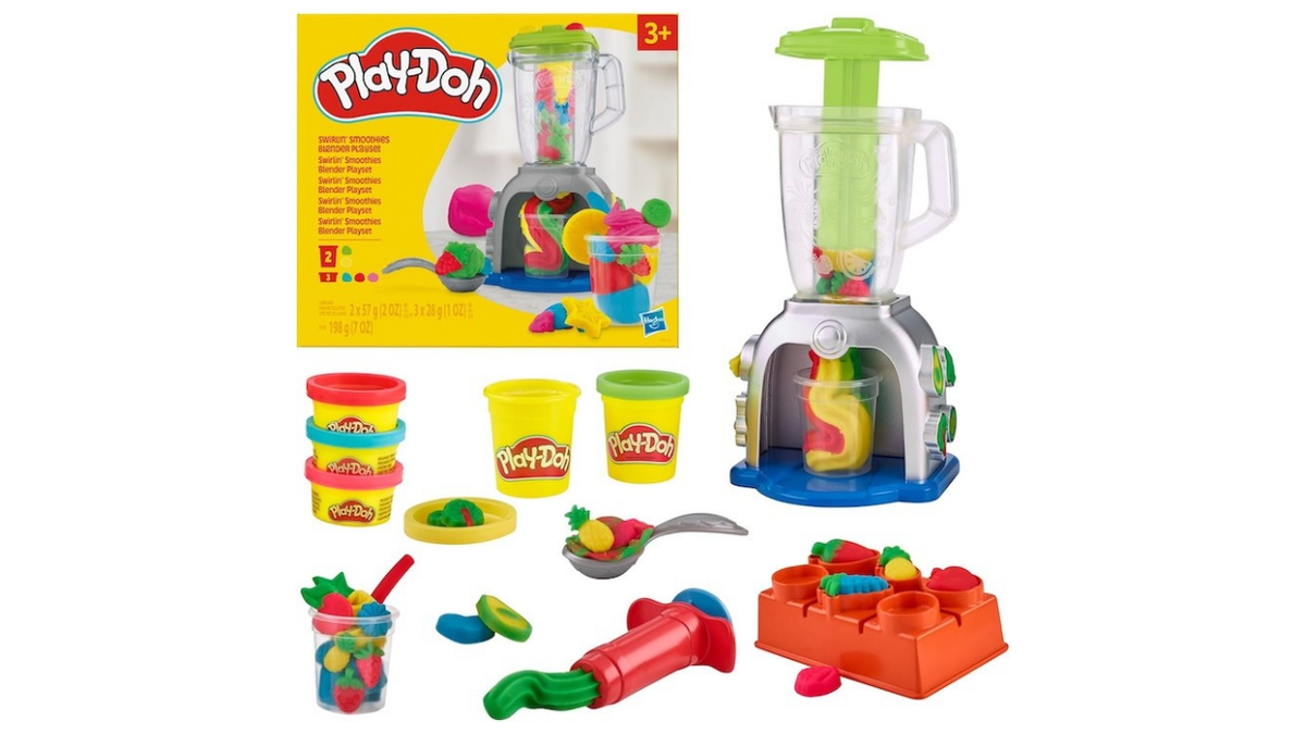 Create your own blended Play-Doh creations with this toy blender.