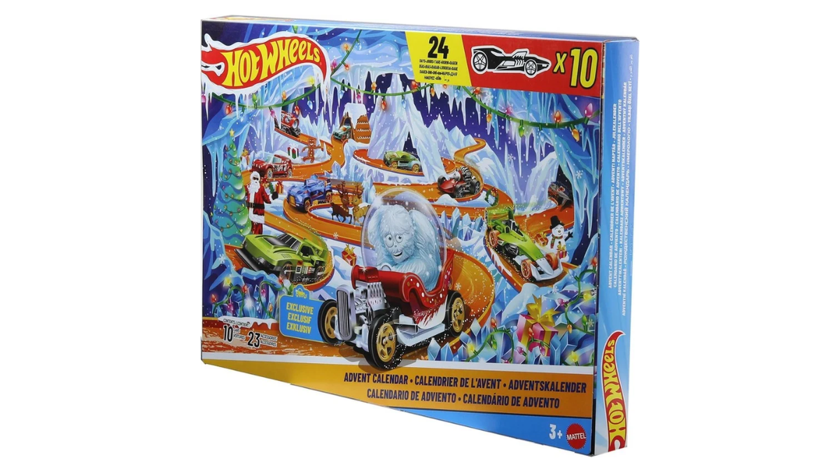 Open a new Hot Wheels car every day of December.
