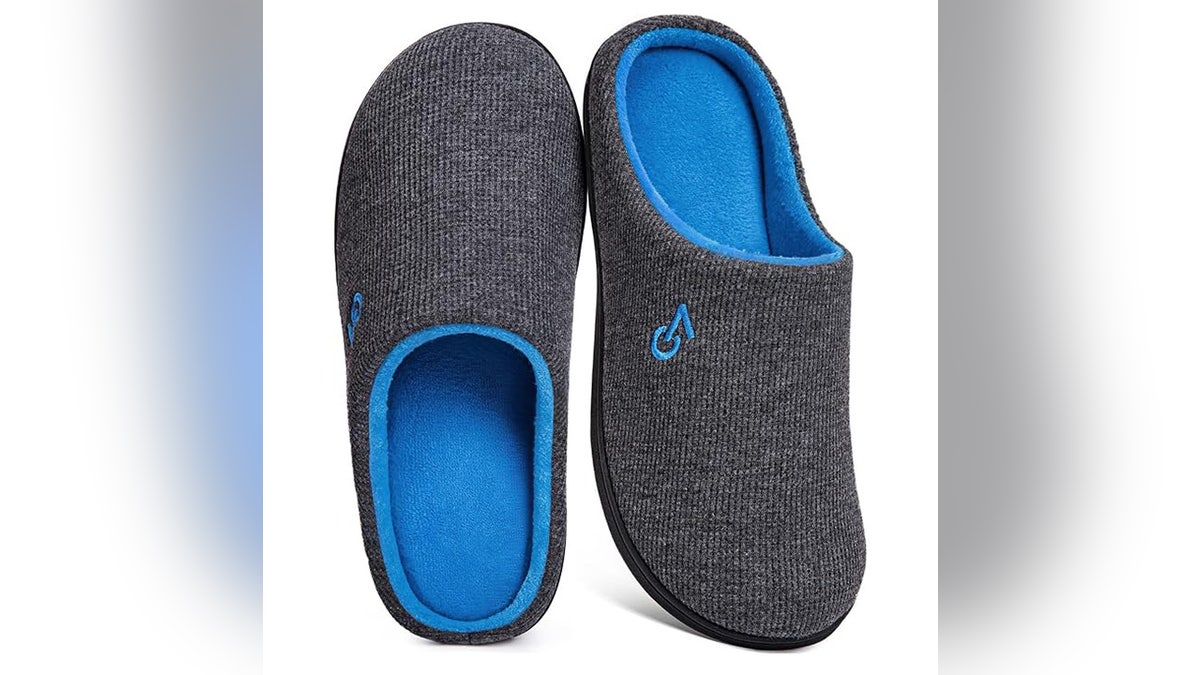 These machine-washable slippers feel extra comfortable thanks to the memory foam padding.