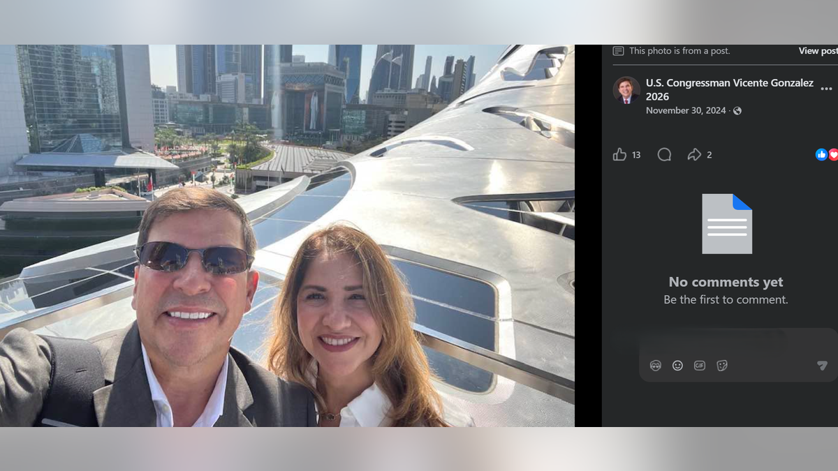 Rep. Vicente Gonzalez during a trip to Abu Dhabi