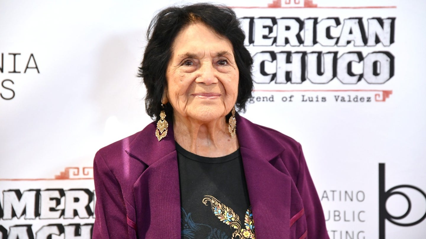Dolores Huerta in July.