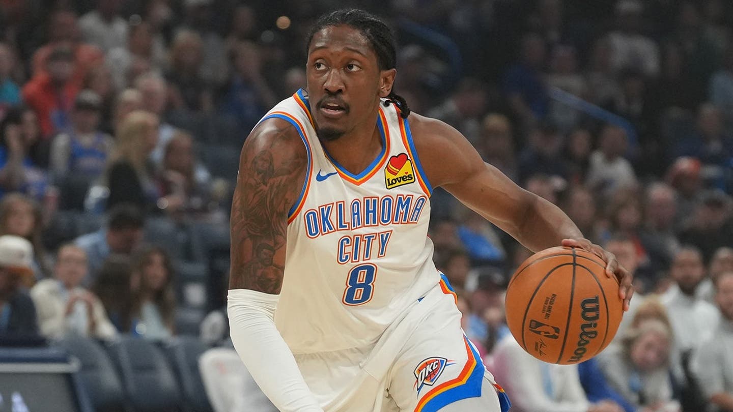 A estrela do Thunder, Jalen ‘J-Dub’ Williams, saiu da quadra depois que uma terrível lesão na perna esquerda o deixou atordoado