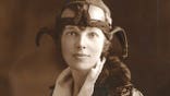 Portrait of young Amelia Earhart