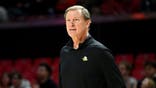 Dana Altman watches the game in College Park, Maryland