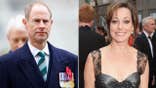A split side by side image of Prince Edward and Ruthie Henshall.