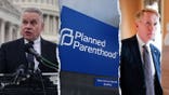 Rep. Chris Smith, Planned Parenthood sign and Sen. James Lankford in composite image about HHS funding review request