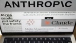 Anthropic website on laptop screen