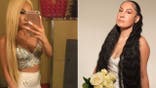 Hannah Hirsh in a before-and-after comparison showing her during her time in the sex industry on the left and after reconnecting with God on the right.