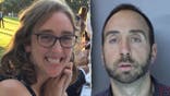 image shows photo of victim and mugshot of husband