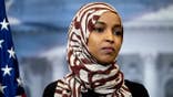 Ilhan Omar speaks at a news conference at the U.S. Capitol.