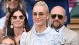 Charley Hull stands with Sir James Anderson, Matt Dawson and Dame Kelly Holmes at Wimbledon