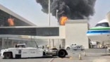 Flames rise from Saudi Arabia airport following attack