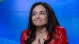 Sheryl Sandberg speaks during a Bloomberg Television interview in San Francisco.