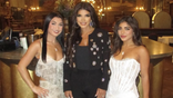 Teresa Giudice with her daughters Milania and Gabriella in Paris in June 2024.