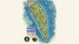 President Donald Trump shared an artist’s rendering of the proposed East Potomac Golf Links redesign, which he said would transform the public course.