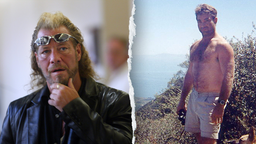 A split image showing file photos of Duane "Dog" Chapman and Max Factor heir Andrew Luster, a fugitive serial rapist he captured in 2003.