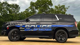A Milner Police Department SUV is pictured in Georgia. The town's entire full-time police force resigned after officers raised concerns about city leadership, including allegations of unethical conduct.