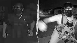 Las imágenes de las cámaras de vigilancia difundidas por la policía del condado de New Castle muestran a dos adolescentes enmascarados con ropa de estilo táctico, uno de los cuales llevaba lo que parecía ser un rifle, mientras se acercaban a unas casas de un barrio de Delaware a última hora del viernes por la noche. La policía ha dicho que los adolescentes estaban gastando una broma.
