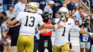 UNC presents Notre Dame with early scare, but Fighting Irish roll in rainy conditions to remain undefeated