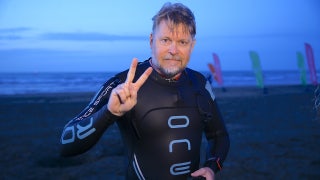 Veteran walked across four continents and just swam the English Channel to return home