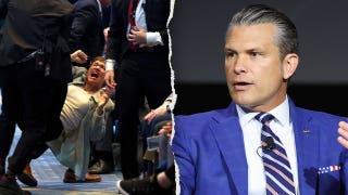 Foul-mouthed anti-war protesters repeatedly derail Hegseth's remarks at Army event in DC