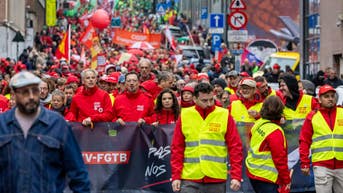 Thousands flood Brussels streets as anti-austerity protests erupt into clashes with police - Fox News