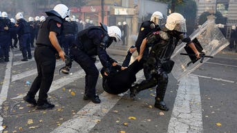 Albania rioters clash with police for Socialist government as European unrest spreads - Fox News