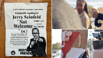 Anti-Israel demonstrators yell at Seinfeld fans outside DC comedy show - Fox News
