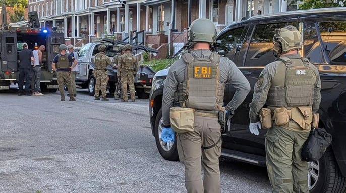 FBI agents on the ground