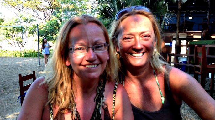 Joyce Tomlinson and Ruth Peterson
