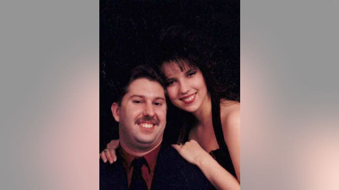Richard Evonitz and Bonnie Lou Gower posing for a portrait in the 1990s.