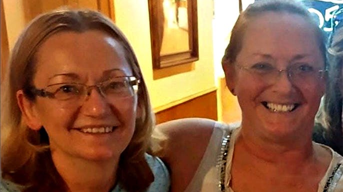Joyce Tomlinson and Ruth Peterson