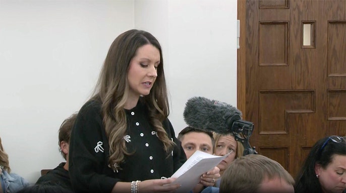 Ashley Flynn's sister, Kayla Keyt, tells Caleb Flynn it was his choice to have an affair and lie to everyone, just before he was sentenced to life behind bars on Oct. 5, 2026.