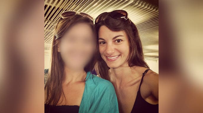 image shows Bauer with a friend